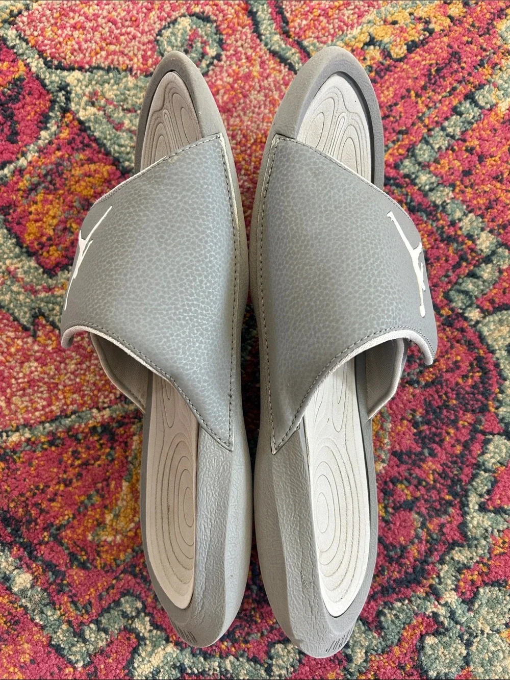 Nike | Mens ‘Cool Grey/White Wolf’ Hydro 6 Jordan Adjustable Slide Sandals Sz 11
